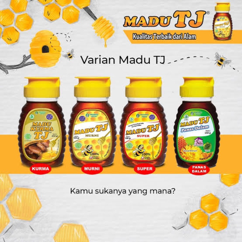 

Madu TJ (5 Varian Rasa) (150g)
