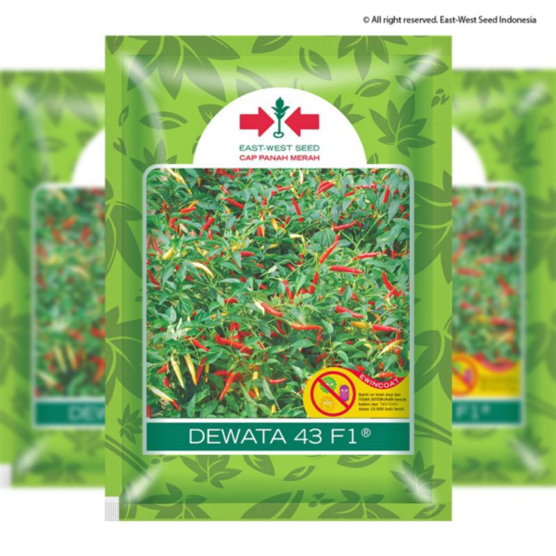 Dewata 43 F1-Benih Cabe Rawit Cap Panah Merah 10gr