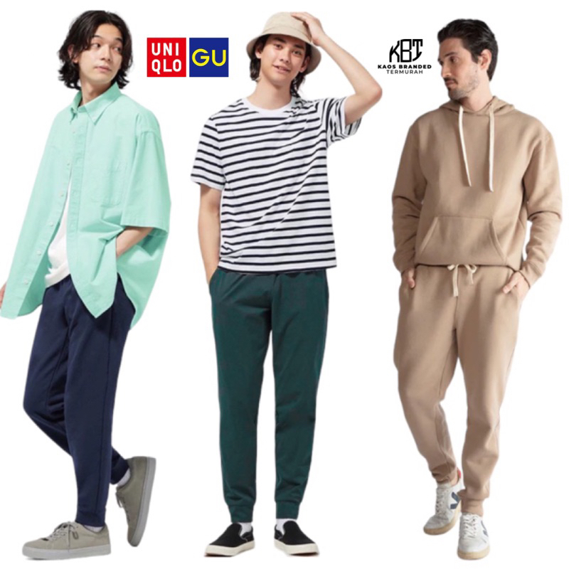 Celana Jogger Pria Original Uniqlo GU Slim Fit Joger Celana Panjang