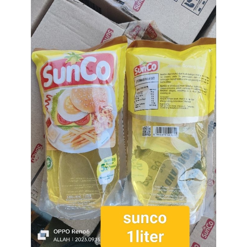 

sunco minyak goreng 1liter