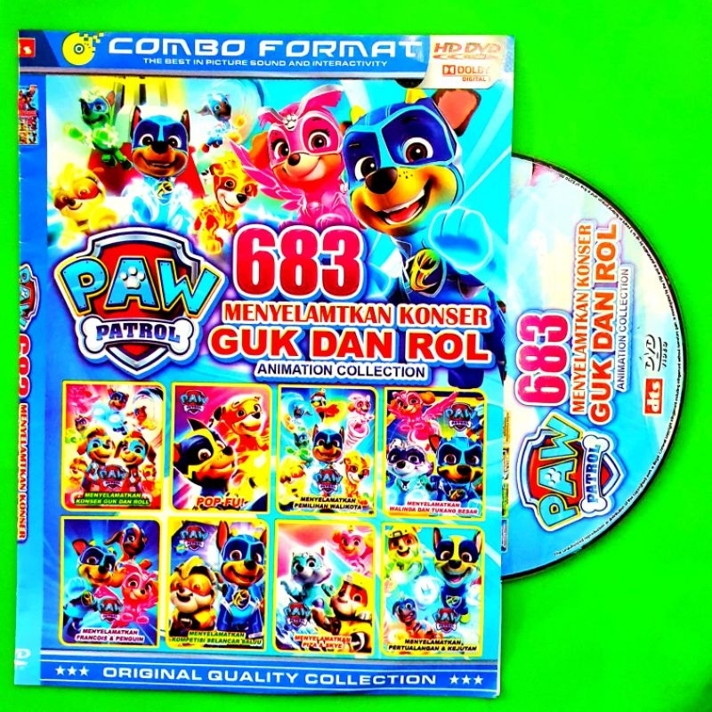KASET DVD ANAK ANAK PAW PATROL TERBARU BAHASA INDONESIA