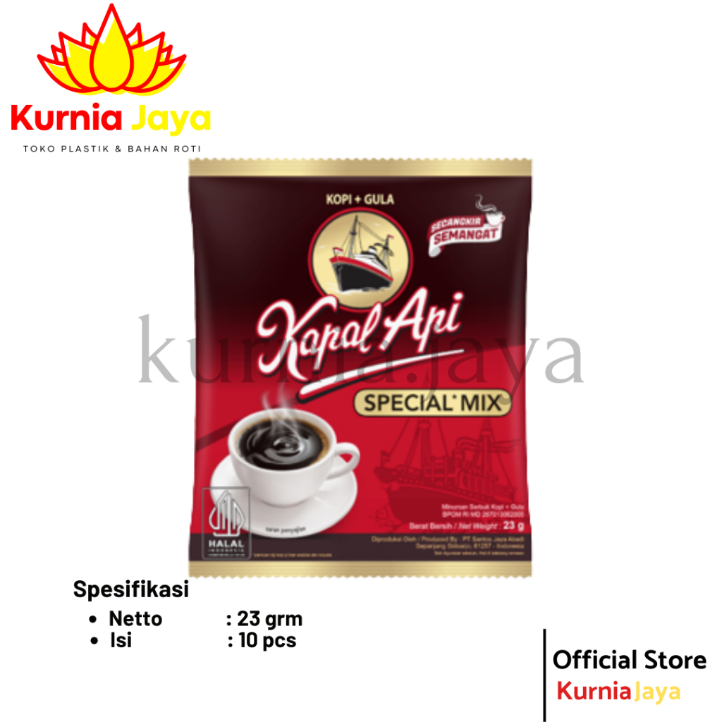 

[ KAPAL API ] Kopi Bubuk Hitam Plus Gula 25gr