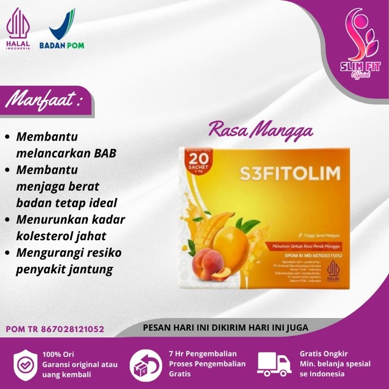 S3Fitolim Detox - S3 Fitolim Diet Pelangsing 20 Sachet