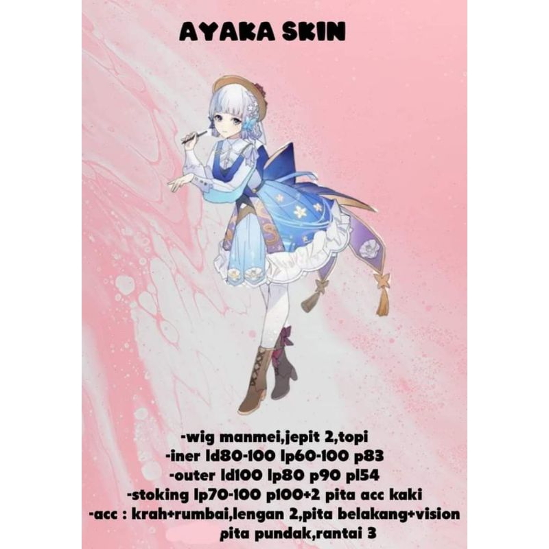 Costume Cosplay Ayaka Skin