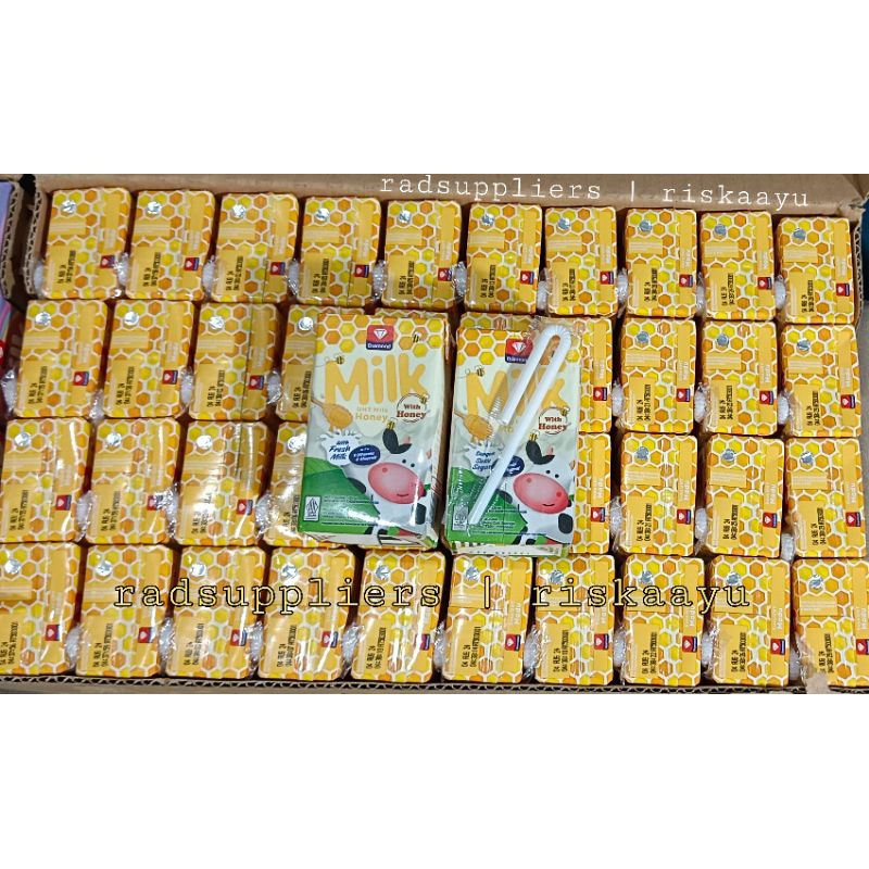 

UHT Milk 125ml Honey 1karton (40pcs).. Diamond Susu UHT 125ml Rasa Madu, 1ctn 40pcs