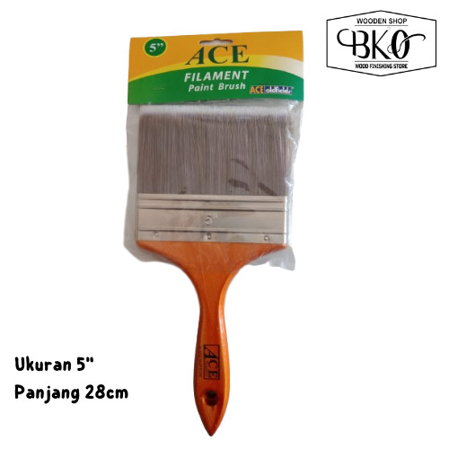 

kuas nylon / filament paint brush ace oldfields 5 inch non brushmark