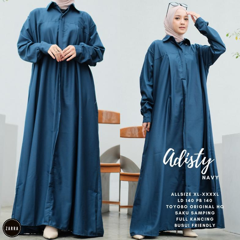 Gamis Maxy Maxi Super Jumbo Oversize Katun Toyobo Premium Adisty