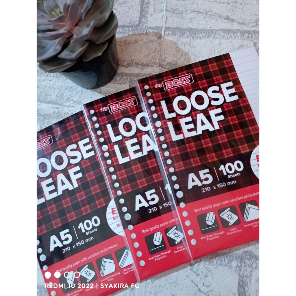 

LOOSE LEAF A5//ISI 100
