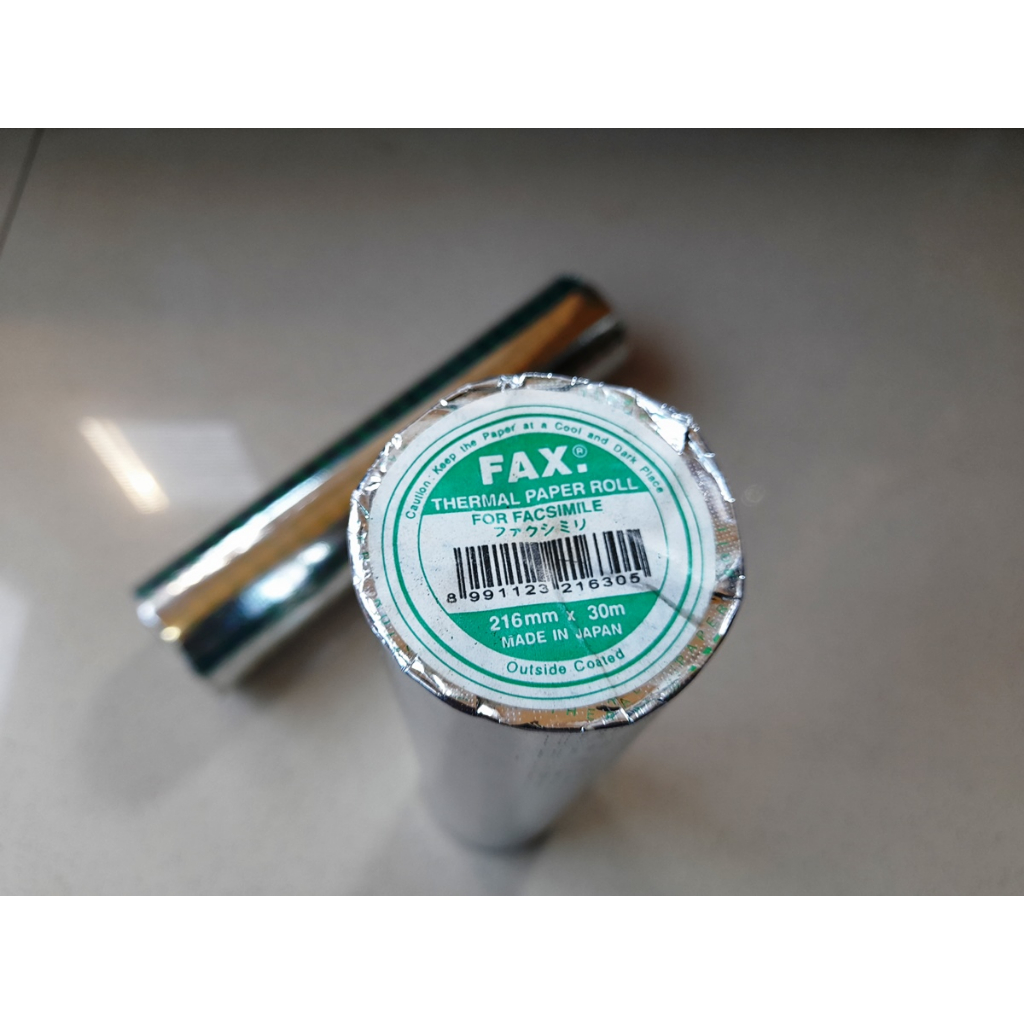 

Kertas Fax 216mm x 30m Fax Thermal Paper Roll - Fax