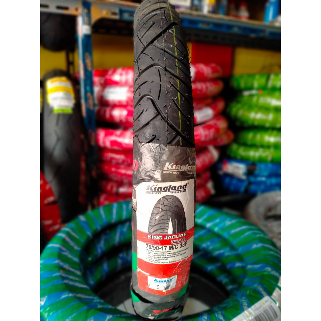 (FLASH SALE) Ban Tubeless Kingland Tiger / Jaguar ring 17 Original Ban Motor Bebek supra blade