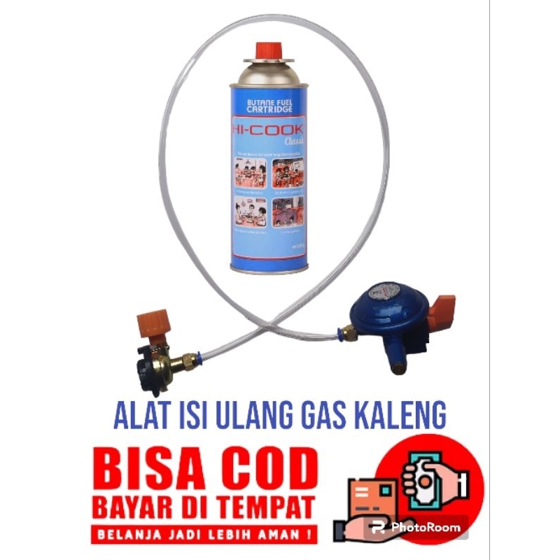 Alat isi ulang refil gas kaleng portabel