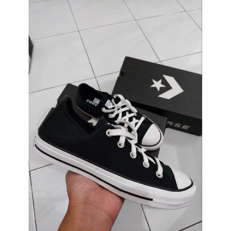 converse ct as crush heel ox black white