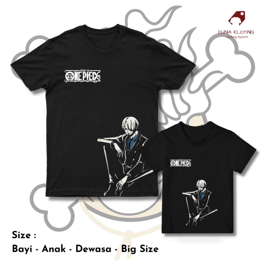 Kaos Baju Anime ONE PIECE Vinsmoke Sanji Edition