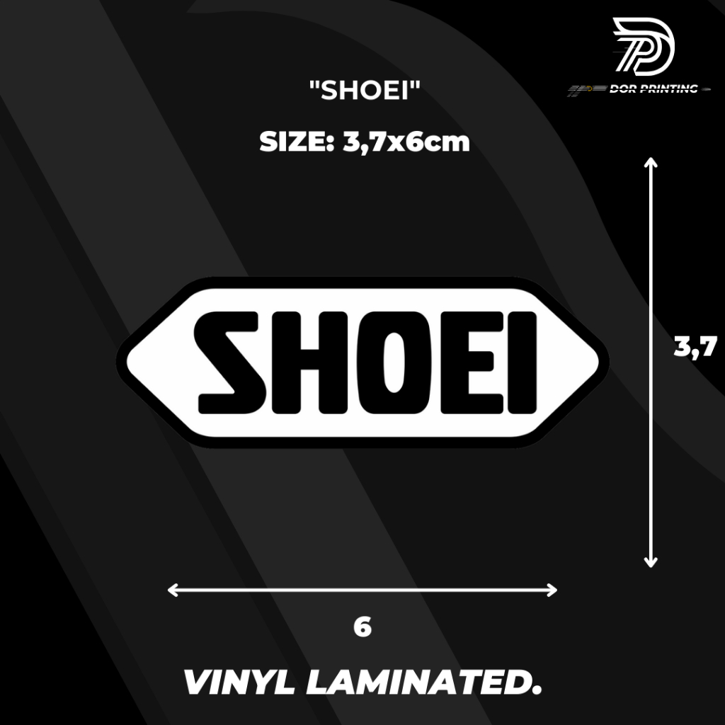 

STICKER/ SHOEI VIRALL KEREN LOGO SHOEI