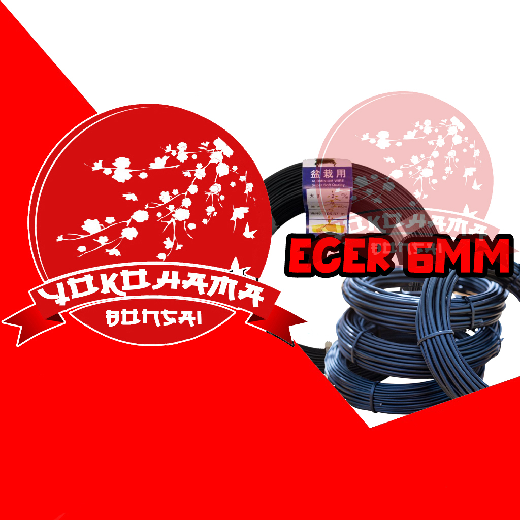 YOKOHAMA BONSAI - kawat bonsai hitam ecer 6mm  laber biru