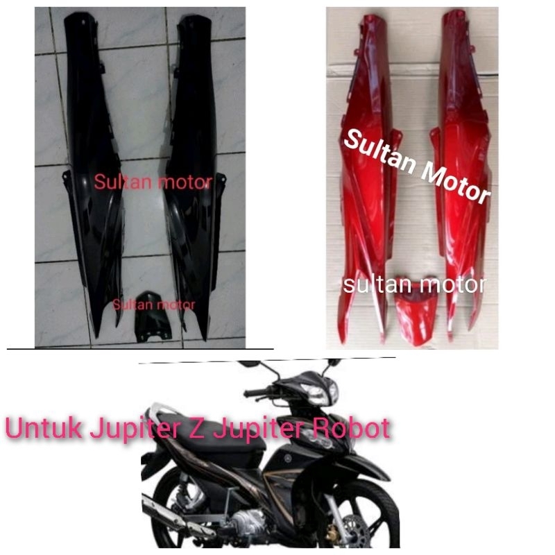 Bodi samping Jupiter ZX 2010 / Jupiter Z New Robot + Pet Bodi Jupiter Z New Robot Hitam Bodi samping