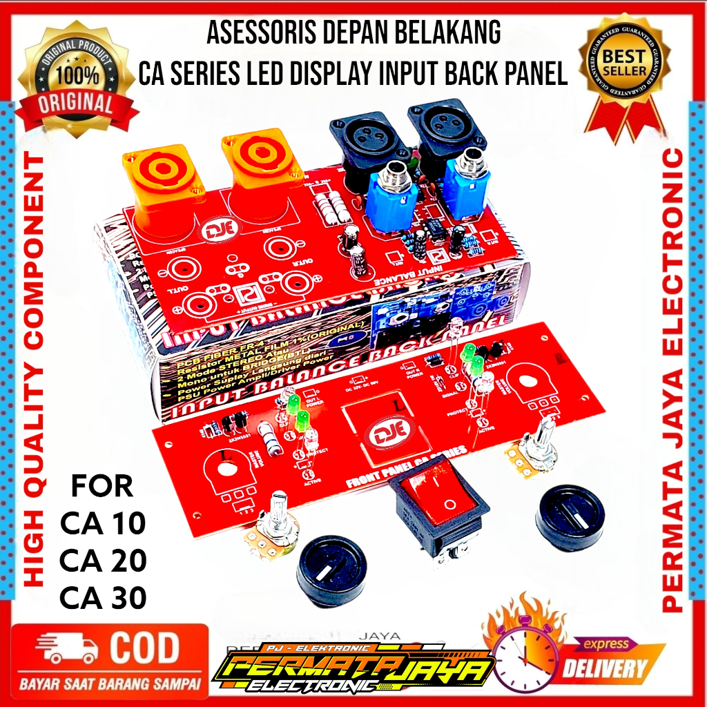 KIT Input Balance Amplifier Back Panel Panel DEPAN Belakang Box CA SERIES CA10,20,30