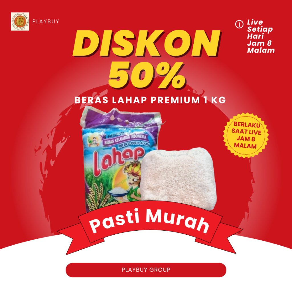 

Beras Lahap Premium Repacking 1 kg - Beras Lahap Punel 1kg