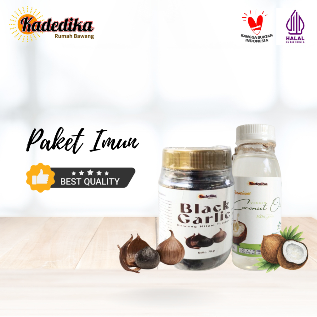 

KADEDIKA - PAKET IMUN (BLACK GARLIC 70 GR + VCO 100 ML)