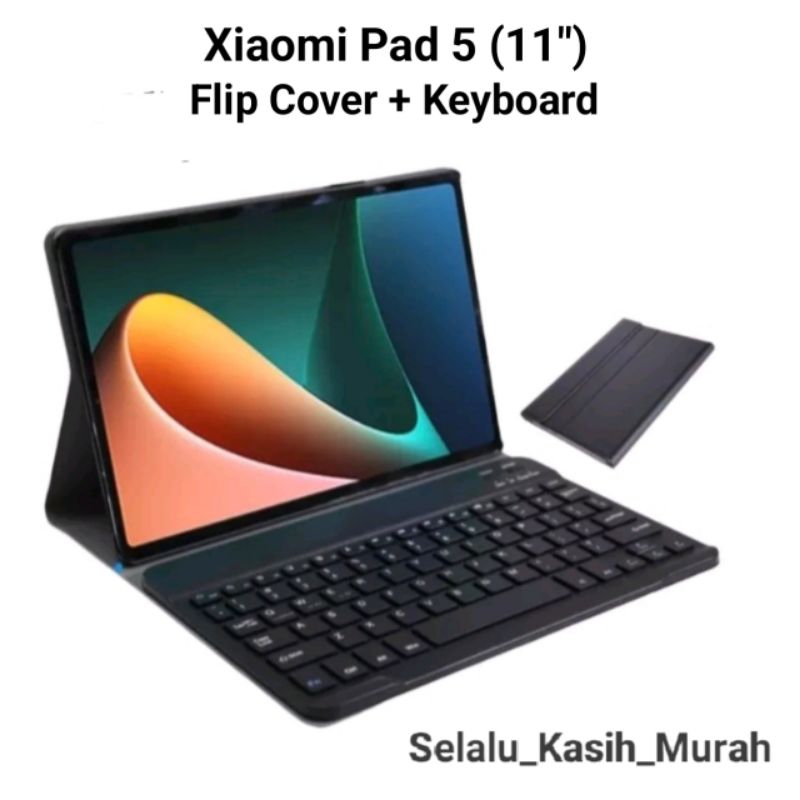 Case Xiaomi Pad 5 / Casing Xiaomi Pad 5 (11") / Flip Cover + Keyboard