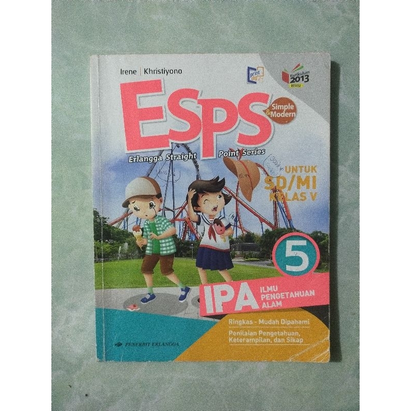 Buku bekas original ESPS IPA 5 untuk SD/MI kelas V revisi by Erlangga