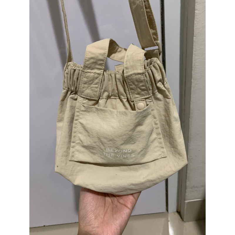 Beyond The Vines Micro Dumpling Bag Cream