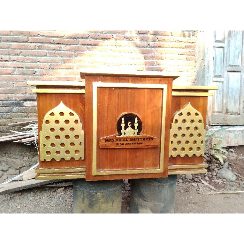 MEJA NGAJI KAYU JATI SUPER KUALITAS PREMIUM PANJANG 90X50 T45 finishing