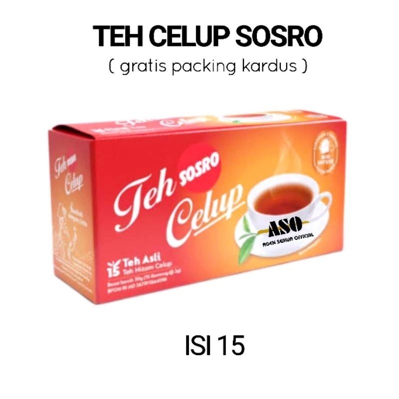 

Teh celup sosro 15pc