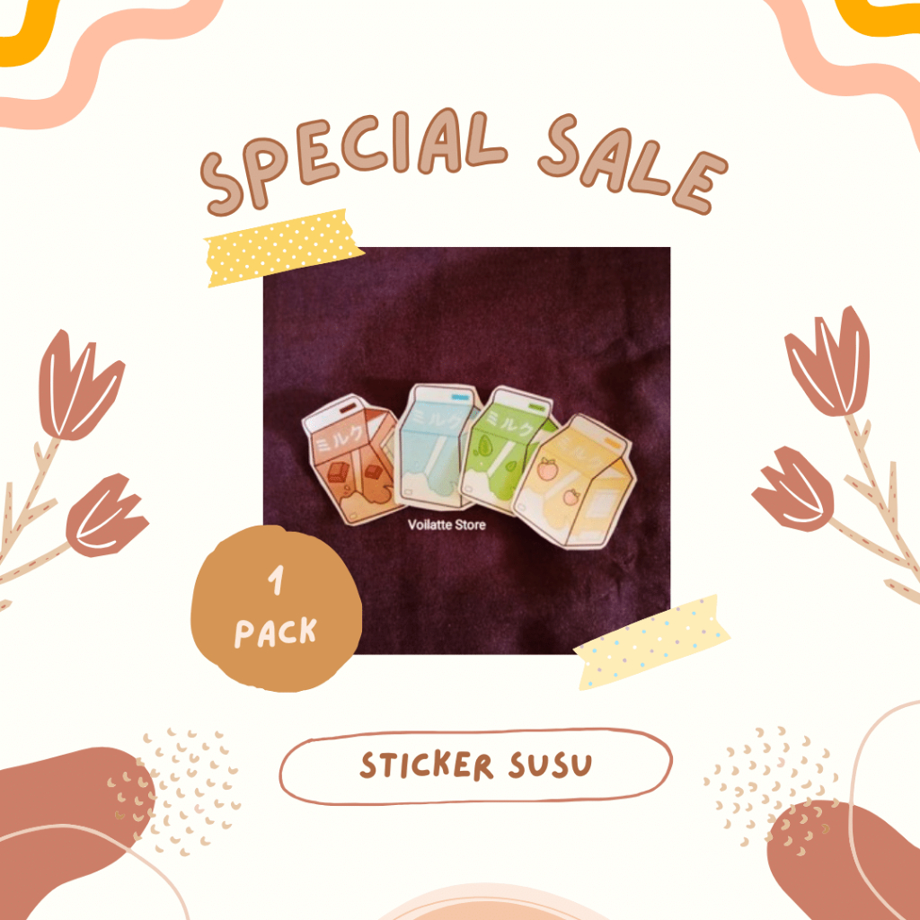 

SPS005 - [ISI 10 PC] STICKER AESTHETIC MILK PREMIUM UNTUK PLANNER JURNAL NOTEBOOK TINGGAL TEMPEL