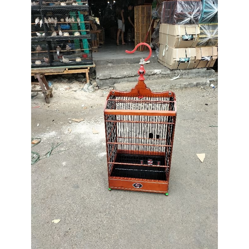 SANGKAR KANDANG KOTAK EBOD COKLAT LIS NO.2