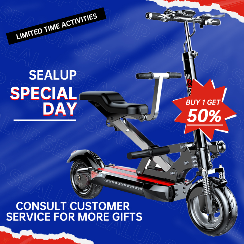 【Free Shipping】SEALUP XLP-Q13 Skoter Elektrik 48V1000W Scooter Elektrik Tanpa Air Jalanan Untuk Oran