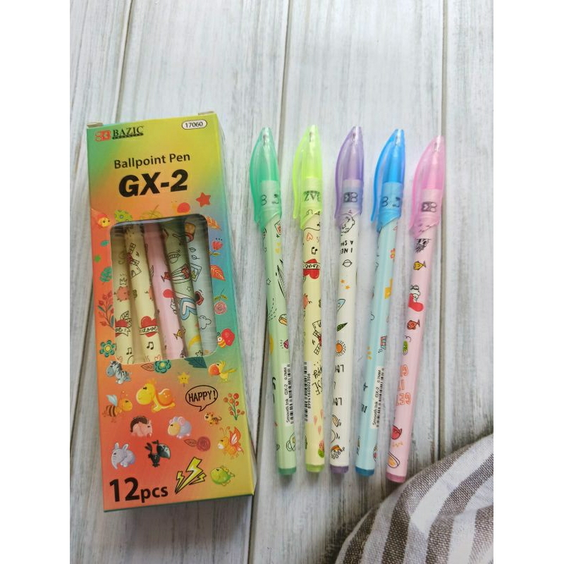 

(12PC) BULPEN MURAH / BALLPOINT GX-2 BAZIC
