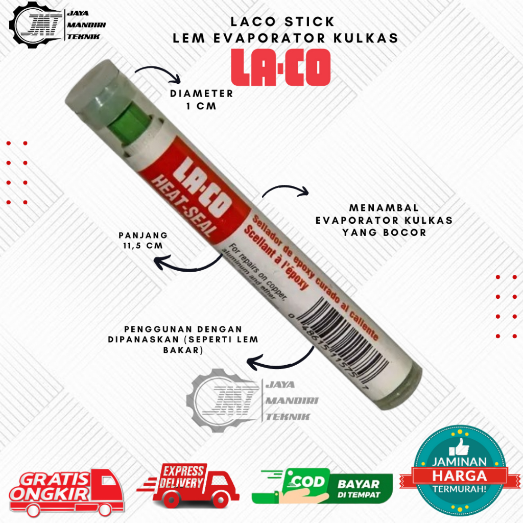 Laco stick lem evaporator kulkas | Lem Hijau Original 6 - 10 cm