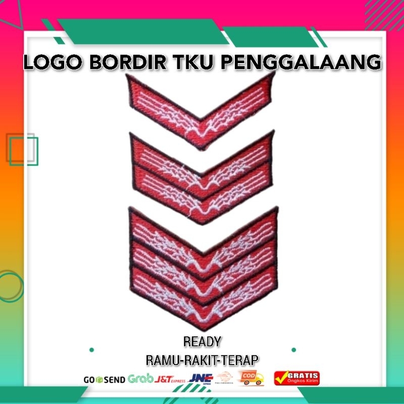 Logo Bordir TKU Penggalang | Tanda Kecakapan Umum Pramuka | TKU Penggalang | Bordir Manggar