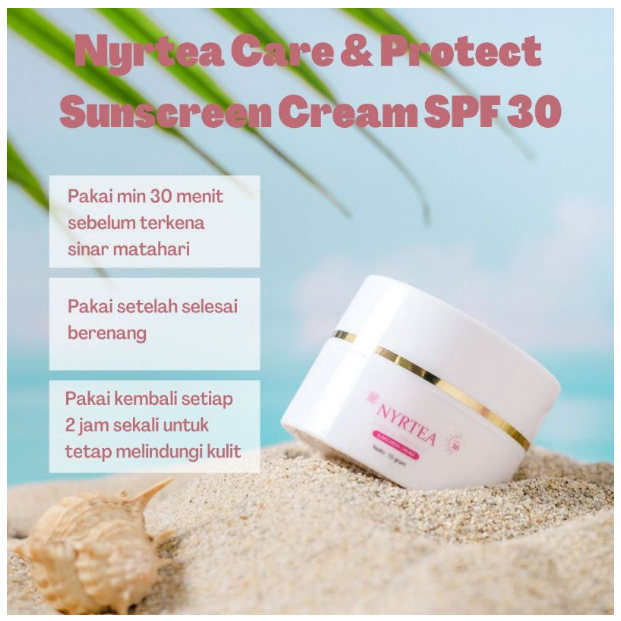 Sunscreen cream Nyrtea original bpom - Sunscreen Cream With SPF 30