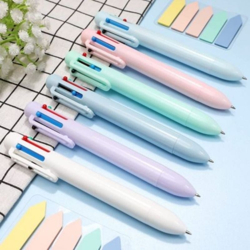 

Pulpen 6 Warna Non Gel Alat Tulis Ballpoint Pastel