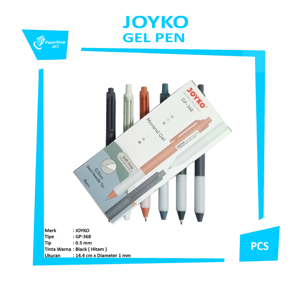 

JOYKO - Pulpen Jel Gel Pen GP-368 - Pcs