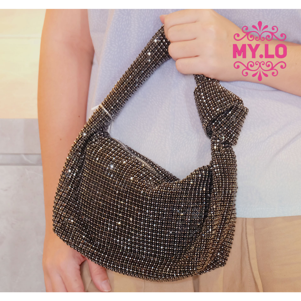 TAS PESTA WANITA BULAT PARTY BAG CLUTCH KONDANGAN WEDDING SESERAHAN IMPORT