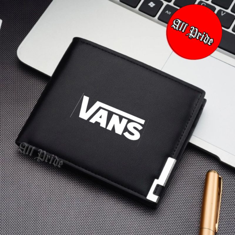 Dompet VANS / Dompet Distro Pria / Dompet Kulit Hitam Remaja / Dompet Distro