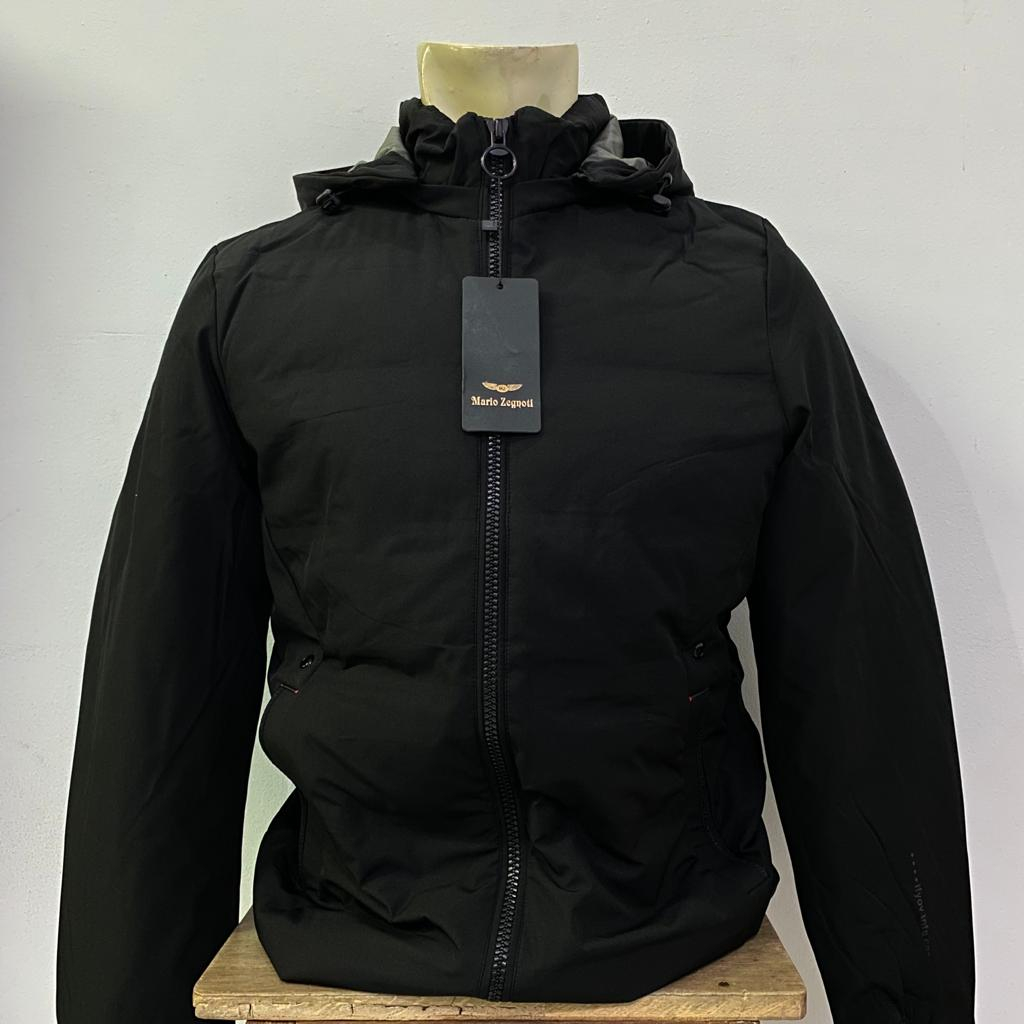 JAKET PARASIT KOREA PRIA MARIO ZEGNOTI JKM01A HITAM LENGAN PANJANG