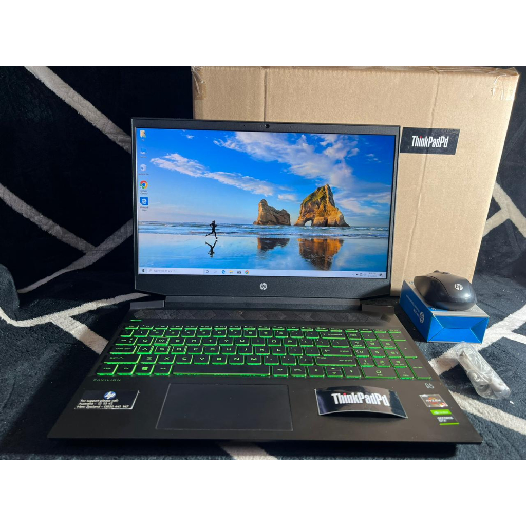 Laptop Gaming Desain HP Pavilion 15 AMD Ryzen 5 3550H Nvidia Mulus