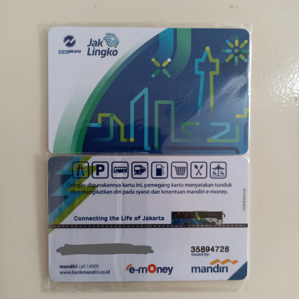 Kartu JakLingko bisa NFC