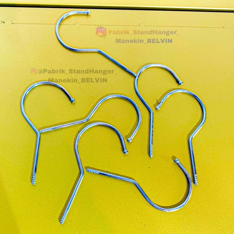 Hook Hanger | Hook Hanger Kayu | Hook Pengait Gantungan Baju | Cantolan Hanger Baju | Kawat Hanger |