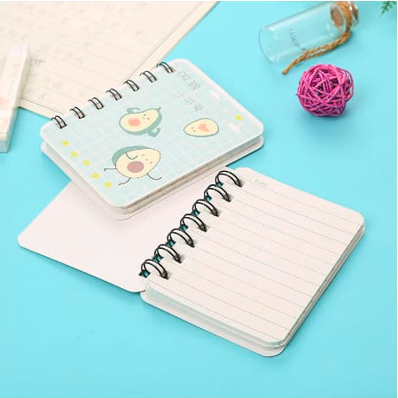 

DHIO - Mini Notebook Ring / Buku Catatan A7 Buku Tulis Kertas Mini Notebook Ring Motif