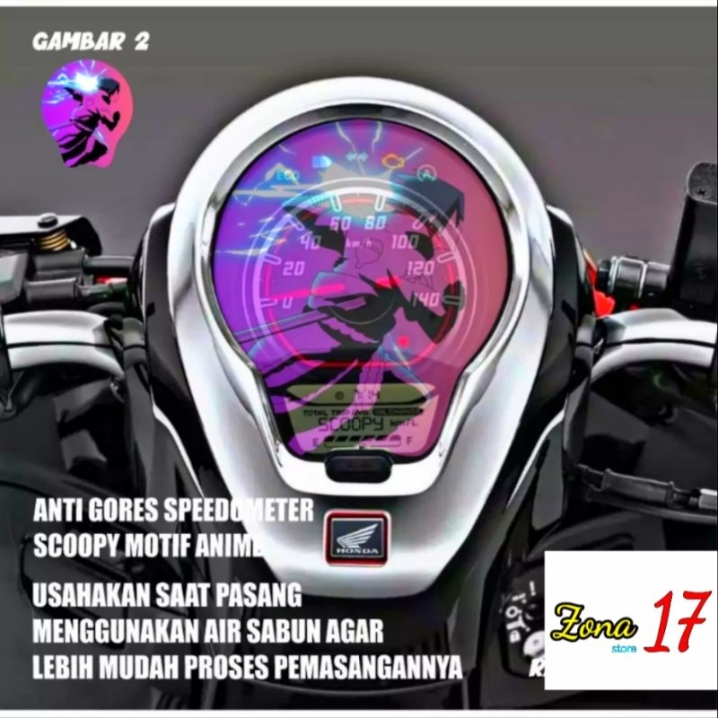 stiker anti gores speedometer scoopy anime naruto