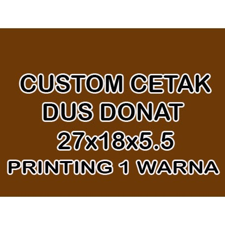 

$$$$$custom cetak dus donat size 27x18x5,5 Bomboloni Kue Roti Donut