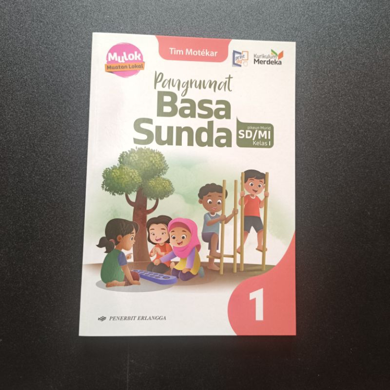 Pangrumat Basa Sunda kelas 1 SD/MI - Penerbit Erlangga - Buku Pelajaran Bahasa Sunda Kurikulum Merde