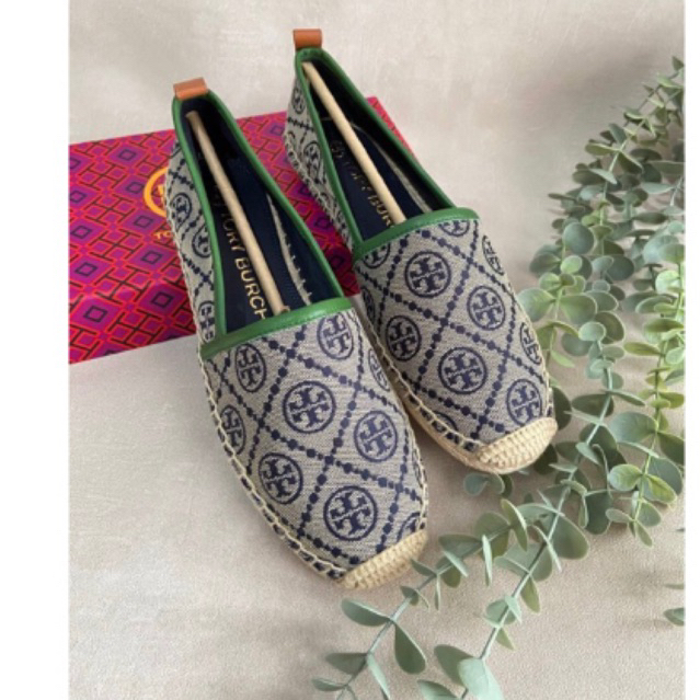 Tory Burch T Monogram Espadrille Navy