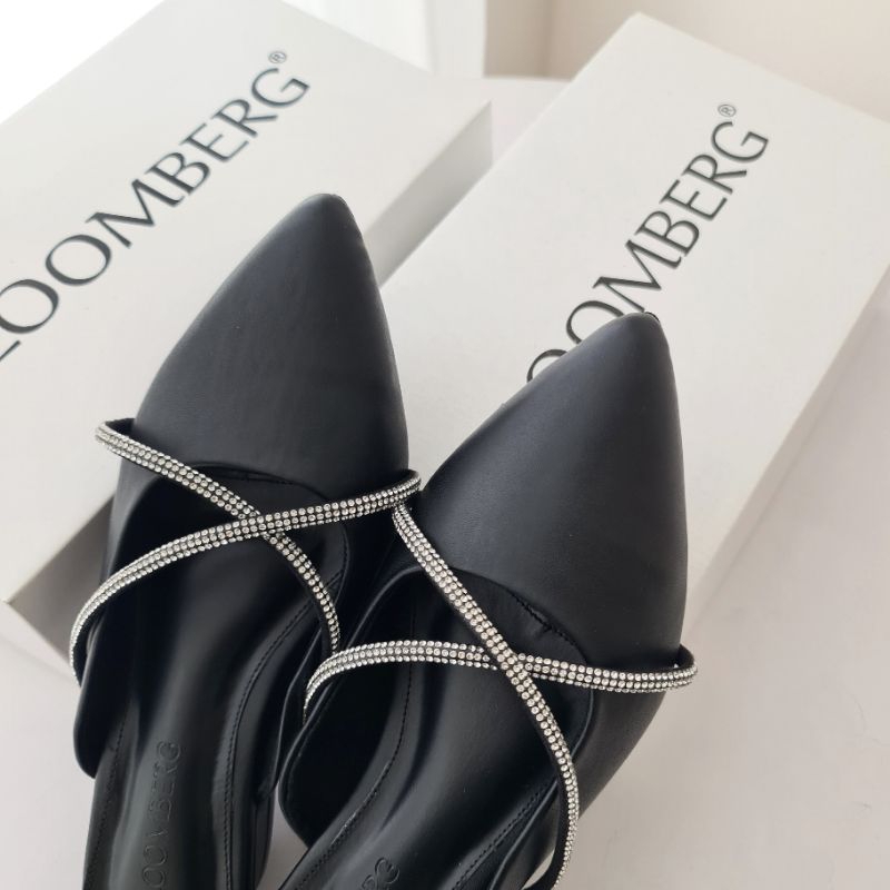 Bloomberg ELDA - Sepatu Mules Heels Wanita Big Size Jumbo 41-45 - Heels 3cm