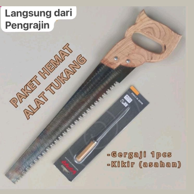 Gergaji Serbaguna/Gergaji kayu/Gergaji kayu baja asli/Gergaji potong kayu/gergaji + kikir/Gergaji al